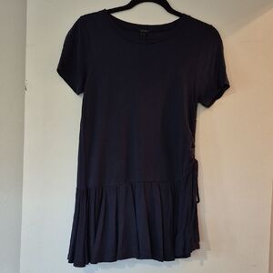 J. Crew Dark Blue Short Sleeve Top